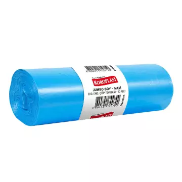 Koroplast Çöp Torbası Eko Endüstriyel 300 gr - 36 Micron Jumbo Boy Mavi 80x110