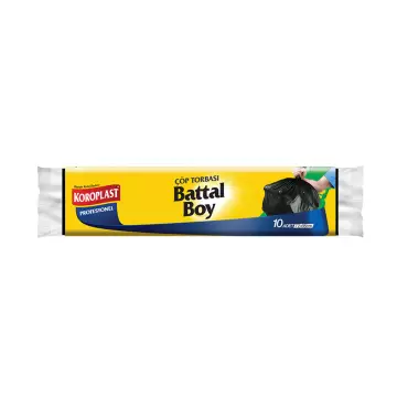 Koroplast Profesyonel Çöp Torbası Battal Boy Siyah 72x95