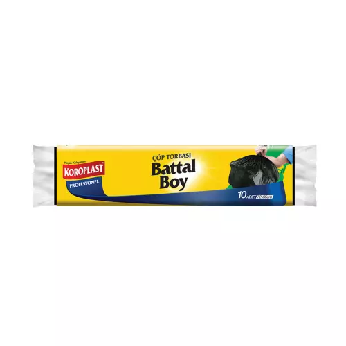 Koroplast Profesyonel Çöp Torbası Battal Boy Siyah 72x95