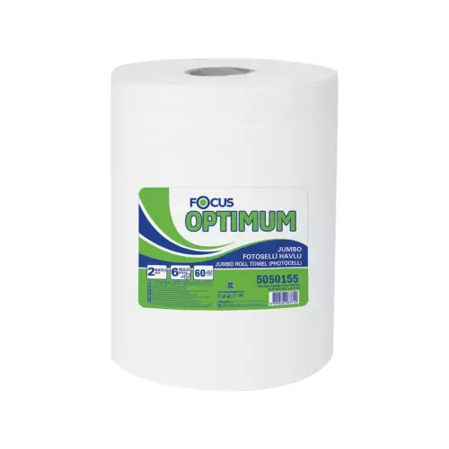 Focus Optimum Hareketli Jumbo Kağıt Havlu 60 metre 3.5 kg 6'lı Rulo