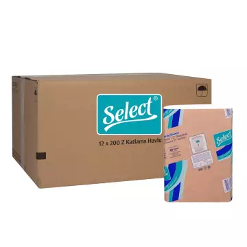 Select Smart Z Katlama Kağıt Havlu 200 Yaprak 12'li