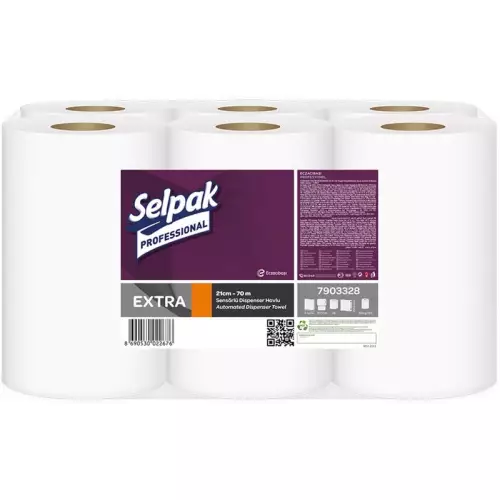 Selpak Professional Extra Sensörlü Havlu 21 cm x 70 m 6’lı