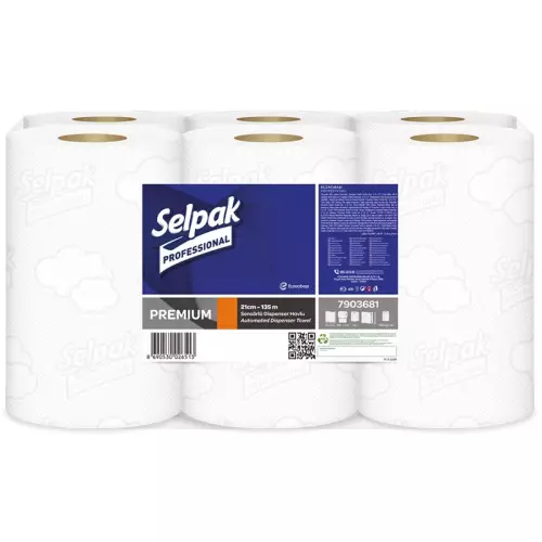 Selpak Professional Premium Sensörlü Havlu 21 cm x 135 m 6’lı