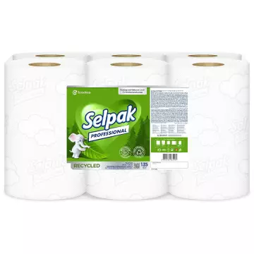 Selpak Professional Recycled Hareketli Kağıt Havlu 21 cm x 135 metre - 6 Rulo