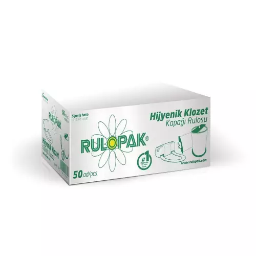 Rulopak Sensörlü Hijyenik Klozet Kapağı Rulosu 50'li