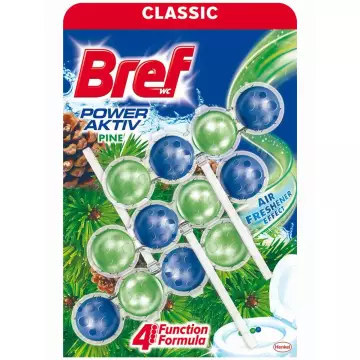 Bref Power Aktiv Katı Klozet Blok Çam Kokulu 3'lü Paket