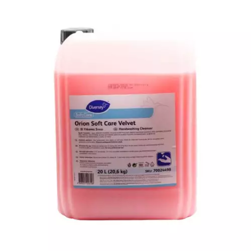 Diversey Orion Soft Care Velvet Sıvı El Sabunu Pembe 20 Litre (70024498)