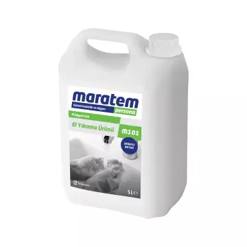 Maratem M101 Sıvı El Sabunu Beyaz Sedefli 5 LT