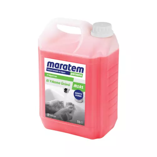 Maratem M101 Sıvı El Sabunu Pembe Sedefli 5 LT