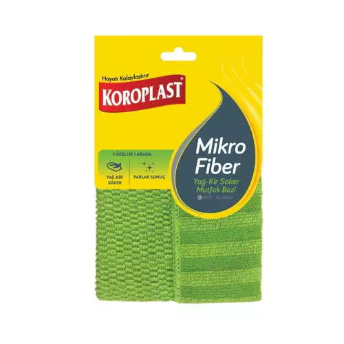 Koroplast Mikrofiber Yağ ve Kir Sökücü Mutfak Bezi