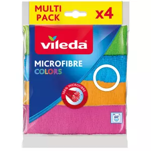 Vileda Mikrofiber Colors Çok Amaçlı Temizlik Bezi 4'lü Paket