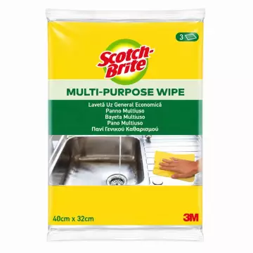 Scotch Brite Genel Kullanım Amaçlı Renkli Temizlik Bezi 40x32 cm 3'lü Paket