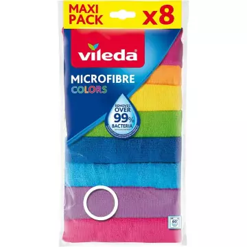 Vileda Mikrofiber Colors Çok Amaçlı Temizlik Bezi 8'li Paket