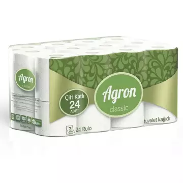 Agron Tuvalet Kağıdı Çift Katlı - 24 Adet