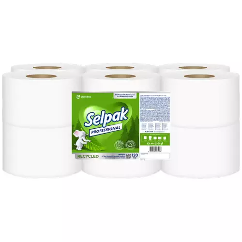 Selpak Professional Recycled İçten Çekmeli Tuvalet Kağıdı 12'li