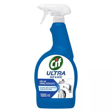 Cif Ultra Hız & Güç Kireç Sökücü Sprey Leke ve Kir Çıkarıcı Banyo 1000 ml