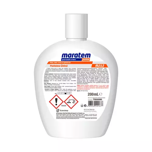 Maratem M212 Pirinç, Bakır, Bronz ve Gümüş Parlatıcı Ürünü 300 ml