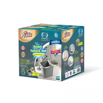 Ayrılabilir Çift Hazneli Double Temizlik Seti 19 Litre