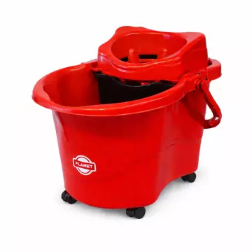 Planet Tekerlekli Eko Endüstriyel Sıkma Temizlik Kovası 20 Litre - Çift Hazneli (UP610)
