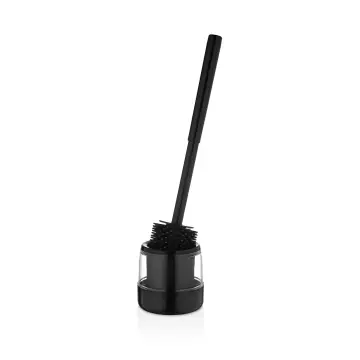 Rulopak Yuvarlak Elite Silikon Tuvalet Fırçası Siyah (603504)