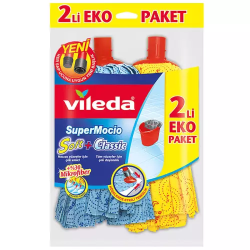 Vileda Klasik + Soft Yedek Paspas 2'li Paket