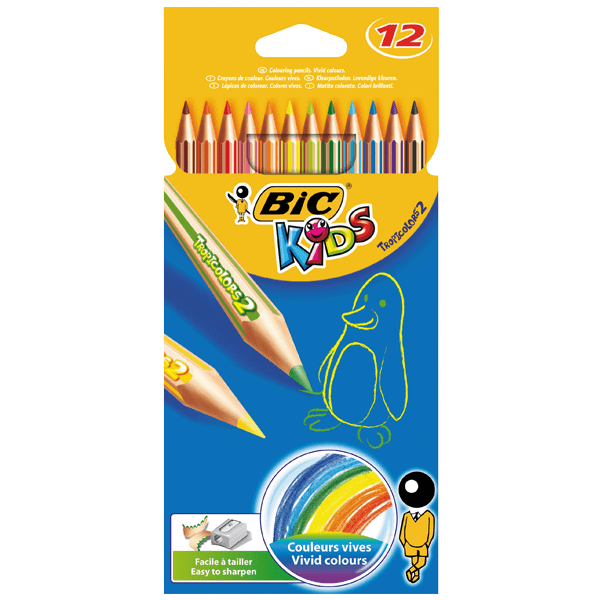 BIC Kids Buntstifte Tropicolors 12er Kartonetui Online Kaufen